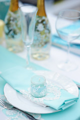 Table set for event party