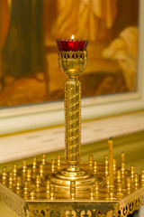 Candle holder at the Church