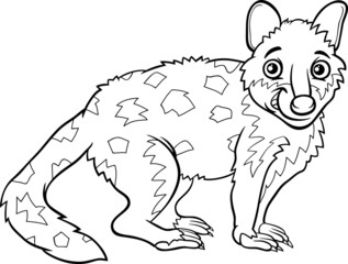 tiger quoll animal coloring book