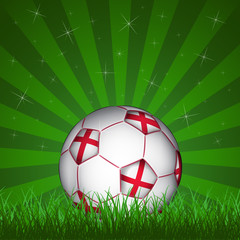 England soccer ball, vector