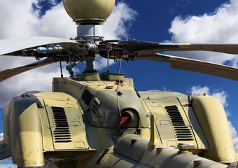 Helicopter, rear view
