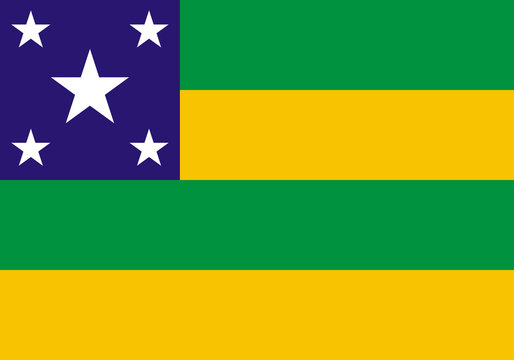 State flag of Sergipe in Brazil