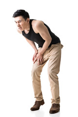 Naklejka premium knee pain