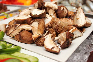 Fresh mushrooms