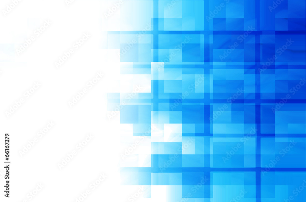 Canvas Prints blue square abstract background