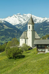 Fototapeta na wymiar Bergdorf in den Alpen