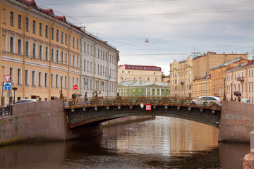 Fototapeta premium Bolshoi Koniushennyi bridge in Saint Petersburg