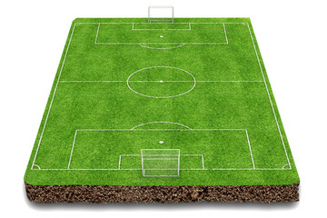 Football field 3d render