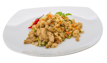 Fried rice with chicken
