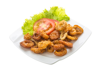 Fried squid rings