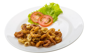 Fried squid rings