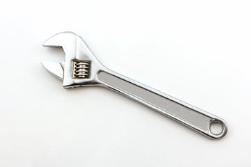 Silver Metal Monkey Wrench.