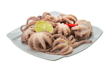 Boiled octopus