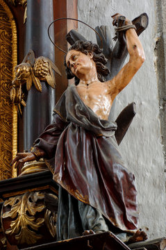 Saint Sebastian sculpture baroque