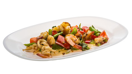 Seafood with vegetables