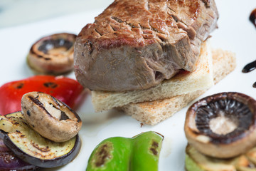 Grilled Beef Steak BBQ