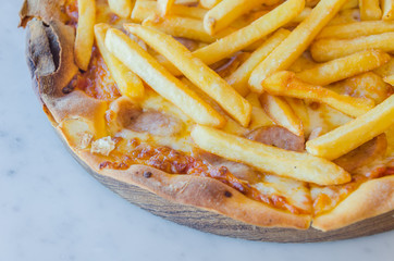 French fries Pizza