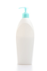 Plastic bottle isolated white background