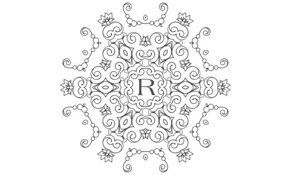 Wedding Design Hochzeit Logo Coloring Book