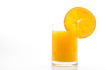 Orange juice glass