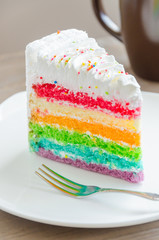 Rainbow cakes