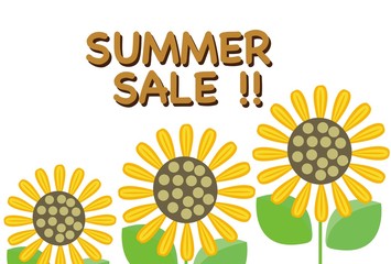 サマーセールの広告バナー