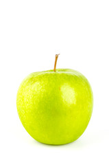 Green apple isolated white background
