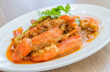 Fried shrimp garlic