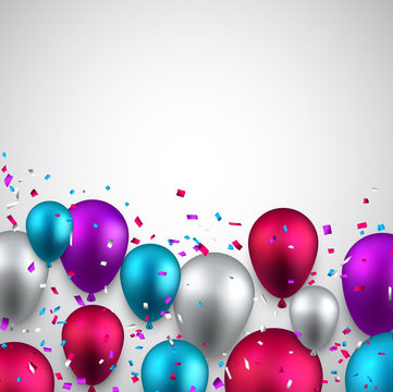 Celebrate background with balloons.