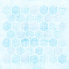 Grunge geometric hexagon pattern