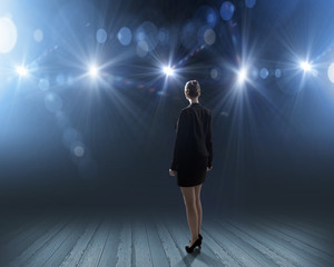 Speaker on stage