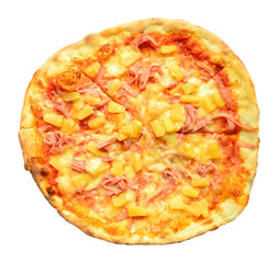 Italian pizza isolated on white