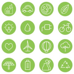 green eco icons