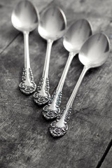 old silver spoons
