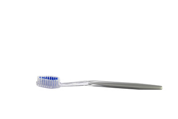 Clear Plastic Toothbrush isolated on white