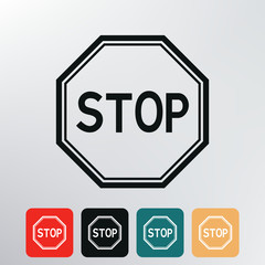 stop sign icon.
