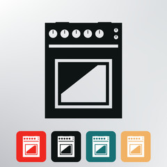 gas stove icon.