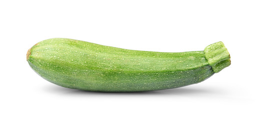 fresh vegetable zucchini isolated on white background
