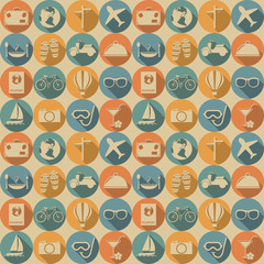 Travel seamless pattern.