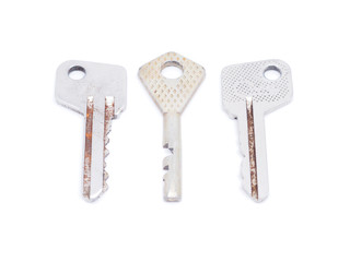 key on white background