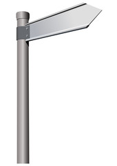 Vector format of metal guidepost on rod