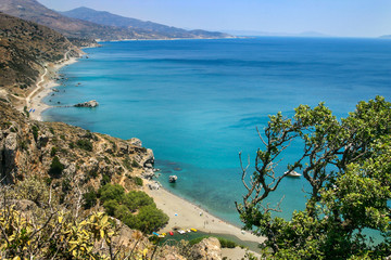Plage de Prévéli en Crête