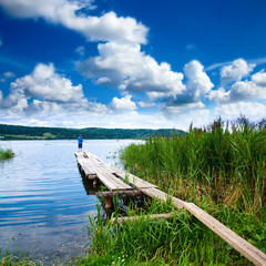 Fototapeta na wymiar Landscape with Lake