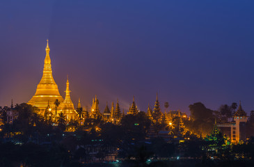 Shwedagon Pagoda in Yangon City