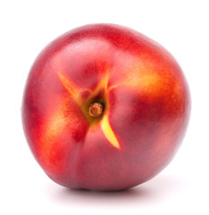 Nectarine fruit isolated on white background cutout