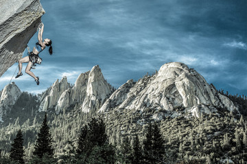 Climber on the edge.