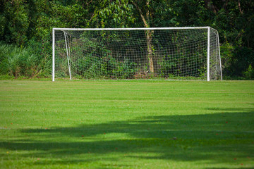 soccer field grass Goal at the stadium Soccer field