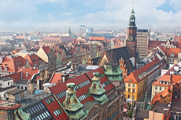 Obraz premium The red roofs