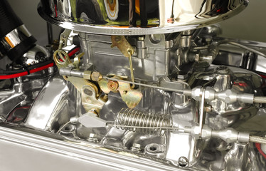 high performance hotrod carburetor detail