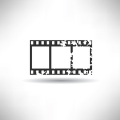 Film symbol,grunge vector